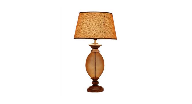 Kaneesha Table Lamp (Cotton Shade Material, Beige Shade Colour, Brown & Amber) by Urban Ladder - Design 1 Side View - 410266