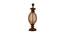 Kaneesha Table Lamp (Cotton Shade Material, Beige Shade Colour, Brown & Amber) by Urban Ladder - Front View Design 1 - 410284