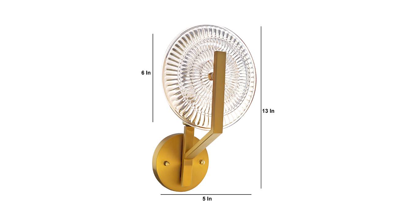 Johanna wall lamp brass and amber 6