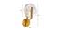 Johanna Wall Lamp (Brass & Amber) by Urban Ladder - Design 1 Dimension - 410301