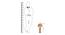 Kaneesha Table Lamp (Cotton Shade Material, Beige Shade Colour, Brown & Amber) by Urban Ladder - Design 1 Dimension - 410314