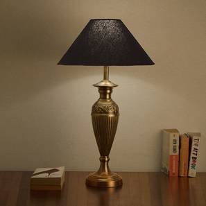 Raymond   black table lamp antique brass lp