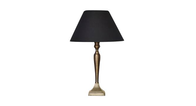 Patricia Table Lamp (Antique Brass, Black Shade Colour, Cotton Shade Material) by Urban Ladder - Cross View Design 1 - 410338