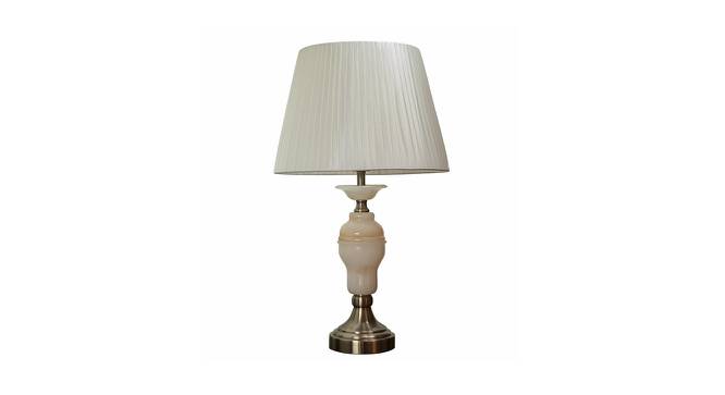 Rayanna Table Lamp (White, White Shade Colour, Cotton Shade Material) by Urban Ladder - Cross View Design 1 - 410343