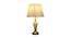 Rayanna Table Lamp (White, White Shade Colour, Cotton Shade Material) by Urban Ladder - Design 1 Side View - 410364