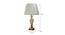 Rayanna Table Lamp (White, White Shade Colour, Cotton Shade Material) by Urban Ladder - Design 1 Dimension - 410395