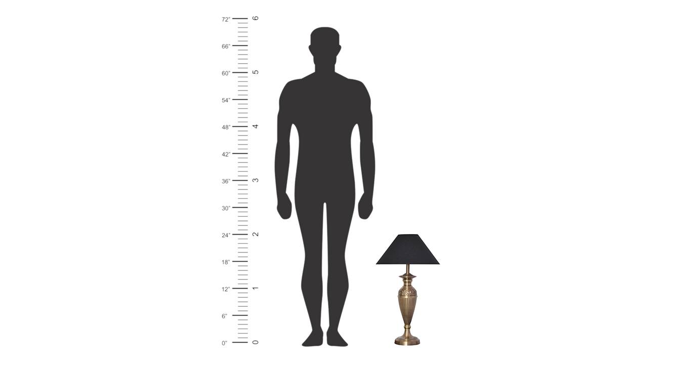 Raymond   black table lamp antique brass 7