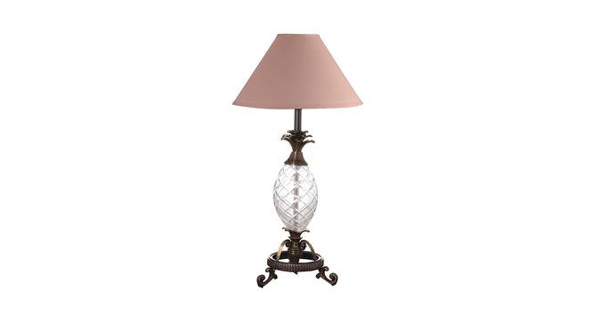 Scott Table Lamp (Antique Brass, Cotton Shade Material, Beige Shade Colour) by Urban Ladder - Cross View Design 1 - 410444