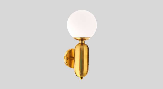 Rosa Wall Lamp (Brass & White) by Urban Ladder - Cross View Design 1 - 410455