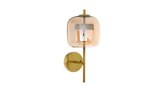 Savanna Wall Lamp (Brass & Amber) by Urban Ladder - Cross View Design 1 - 410456