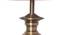 Richard Table Lamp (Antique Brass, Cotton Shade Material, Maroon Shade Colour) by Urban Ladder - Design 1 Side View - 410459