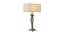 Salman Table Lamp (Antique Brass, White Shade Colour, Cotton Shade Material) by Urban Ladder - Design 1 Side View - 410462