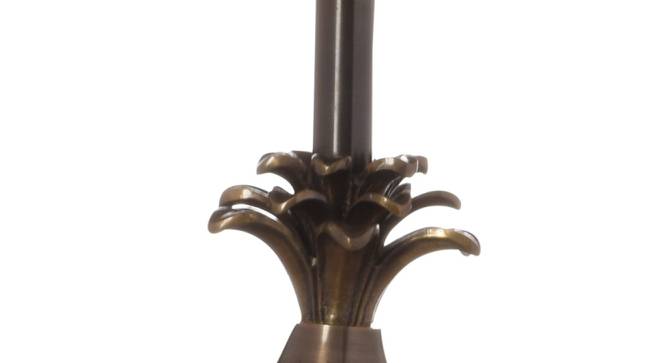 Scott Table Lamp (Antique Brass, Cotton Shade Material, Beige Shade Colour) by Urban Ladder - Design 1 Side View - 410465