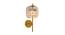Savanna Wall Lamp (Brass & Amber) by Urban Ladder - Design 1 Side View - 410477