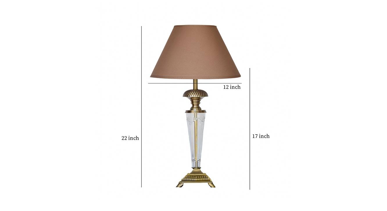 Robert   beige table lamp antique brass 6