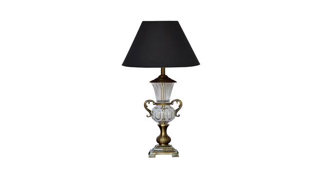 Washington Table Lamp (Antique Brass, Black Shade Colour, Cotton Shade Material) by Urban Ladder - Cross View Design 1 - 410543