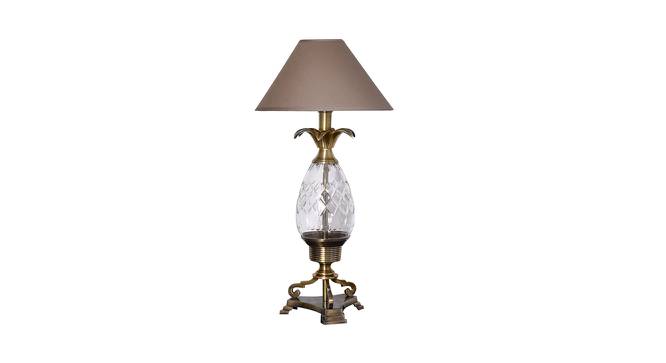 Smitty Table Lamp (Antique Brass, Cotton Shade Material, Beige Shade Colour) by Urban Ladder - Cross View Design 1 - 410547