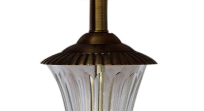 Walt Table Lamp (Antique Brass, Cotton Shade Material, Beige Shade Colour) by Urban Ladder - Design 1 Side View - 410563