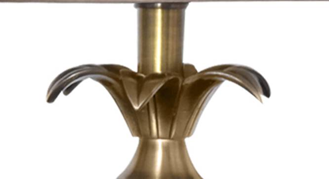 Smitty Table Lamp (Antique Brass, Cotton Shade Material, Beige Shade Colour) by Urban Ladder - Design 1 Side View - 410568