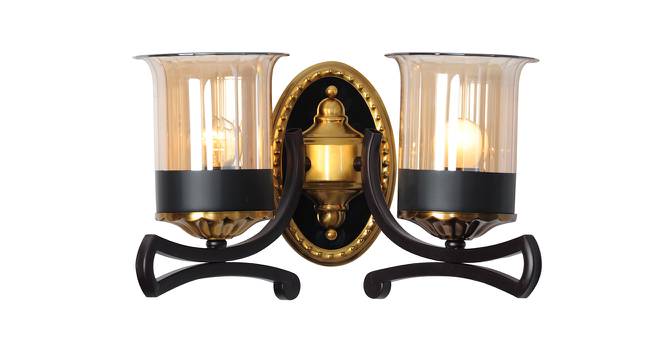 Tresor Wall Lamp (Antique Brass & Brown) by Urban Ladder - Design 1 Side View - 410579
