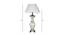 Yann Table Lamp (Antique Brass, White Shade Colour, Cotton Shade Material) by Urban Ladder - Design 1 Dimension - 410595