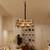 Larea chandelier rose gold and smoke lp