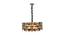 Larea Chandelier (Rose Gold & Smoke) by Urban Ladder - Design 1 Side View - 410640