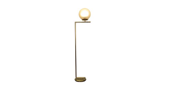 Babette Floor Lamp (Brass & White) by Urban Ladder - Design 1 Side View - 410641