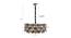 Larea Chandelier (Rose Gold & Smoke) by Urban Ladder - Design 1 Dimension - 410645