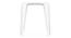 Ibiza Patio Table (White) by Urban Ladder - Design 1 Side View - 410669