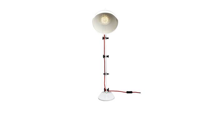 Dylan Table Lamp (White, White Shade Colour, Metal Shade Material) by Urban Ladder - Front View Design 1 - 410706