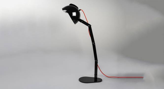 Dylan Table Lamp (Black, Black Shade Colour, Metal Shade Material) by Urban Ladder - Cross View Design 1 - 410727