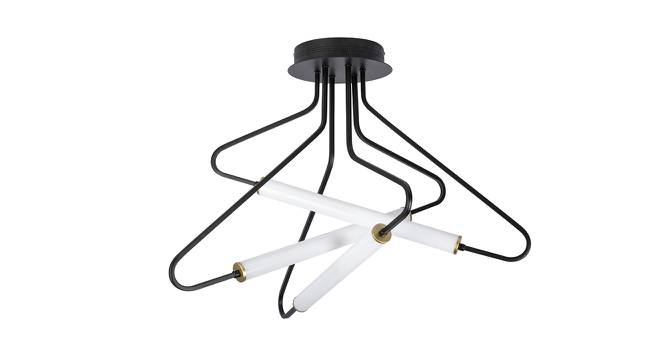 Nael Hanging Lamp (Black & Gold, Black & Gold Shade Colour, Metal & Acrylic Shade Material) by Urban Ladder - Cross View Design 1 - 410732