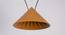 Elias Hanging Lamp (Orange, Orange Shade Colour, Aluminium Shade Material) by Urban Ladder - Design 1 Side View - 410766