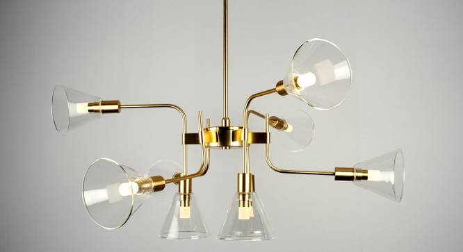 Gaspard Chandelier (Brushed Gold) by Urban Ladder - Cross View Design 1 - 410828