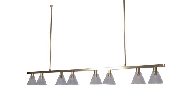 Ismael Hanging Lamp (Gold, Gold Shade Colour, Aluminium Shade Material) by Urban Ladder - Design 1 Side View - 410863