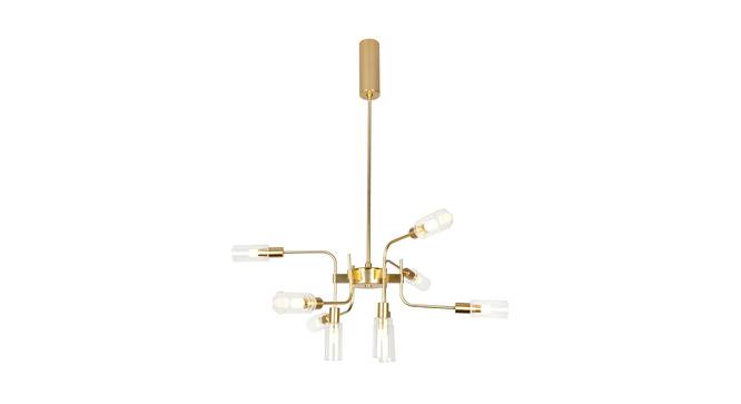 Math Chandelier (Brushed Gold) by Urban Ladder - Front View Design 1 - 410906