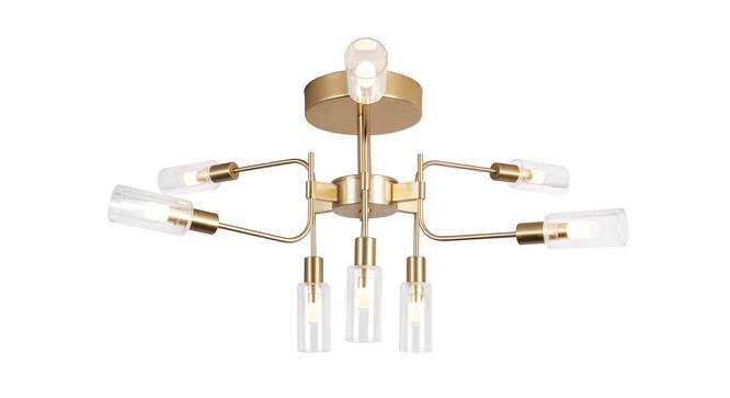 Nicolas Chandelier (Brushed Gold) by Urban Ladder - Front View Design 1 - 410907