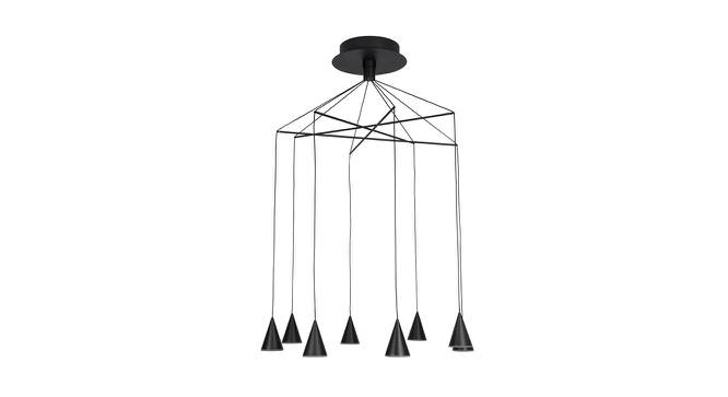 Sofiane Hanging Lamp (Black & Gold, Aluminium Shade Material, Black & Gold Shade Colour) by Urban Ladder - Front View Design 1 - 410919