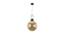 Nolan Hanging Lamp (Gold, Gold Shade Colour, Metal & Glass Shade Material) by Urban Ladder - Front View Design 1 - 410922