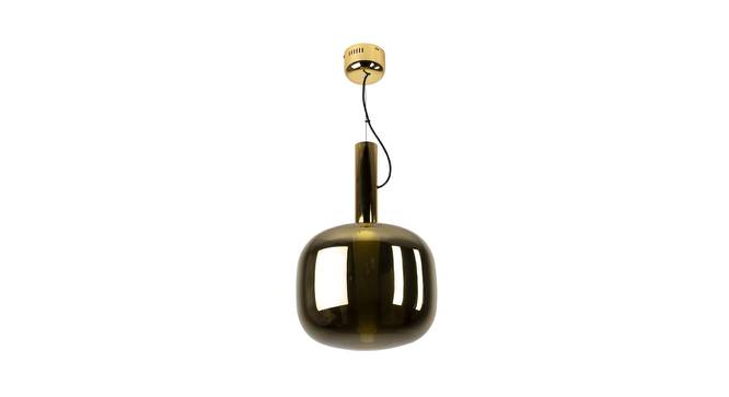 Morgan Hanging Lamp (Gold, Gold Shade Colour, Metal & Glass Shade Material) by Urban Ladder - Front View Design 1 - 410923