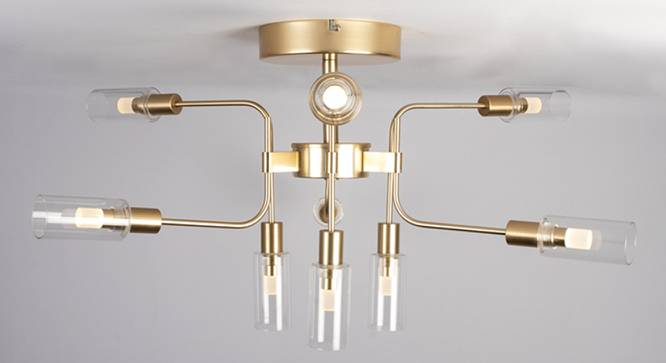 Nicolas Chandelier (Brushed Gold) by Urban Ladder - Cross View Design 1 - 410930