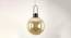 Nolan Hanging Lamp (Gold, Gold Shade Colour, Metal & Glass Shade Material) by Urban Ladder - Design 1 Side View - 410966