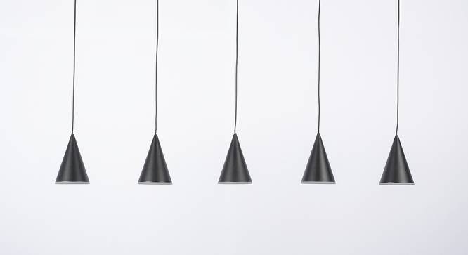 Yira Hanging Lamp (Black & Gold, Aluminium Shade Material, Black & Gold Shade Colour) by Urban Ladder - Cross View Design 1 - 411009