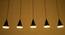 Yira Hanging Lamp (Black & Gold, Aluminium Shade Material, Black & Gold Shade Colour) by Urban Ladder - Rear View Design 1 - 411027
