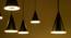 Yann Hanging Lamp (Black & Gold, Aluminium Shade Material, Black & Gold Shade Colour) by Urban Ladder - Rear View Design 1 - 411028