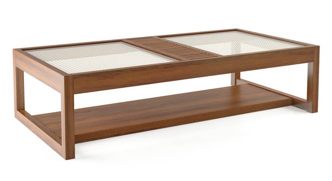 Fujiwara Coffee Table (Amber Walnut Finish) by Urban Ladder - Cross View Design 1 - 411283