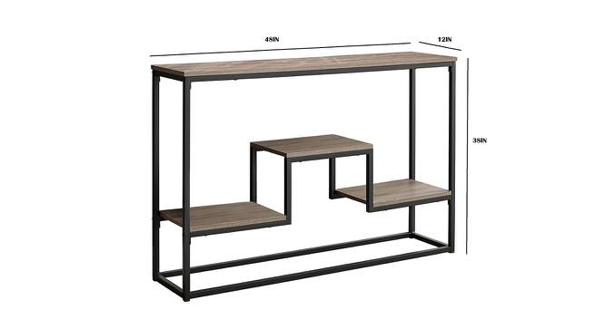 Dallas Console Table (Black, Powder Coating Finish) by Urban Ladder - Design 1 Dimension - 411336