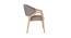 Caprica Arm Chair (Grey, Matte Finish) by Urban Ladder - Design 1 Side View - 411346
