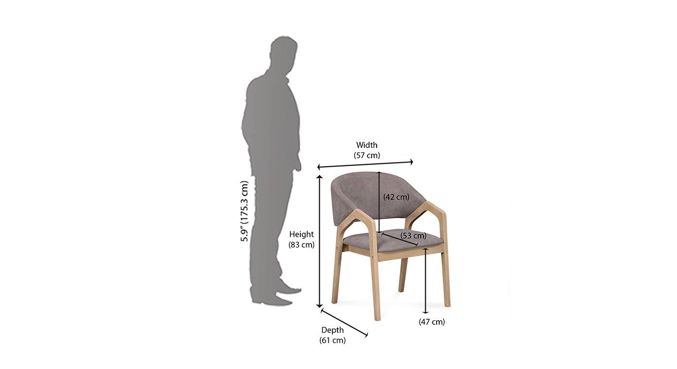 Roha arm chair grey 6